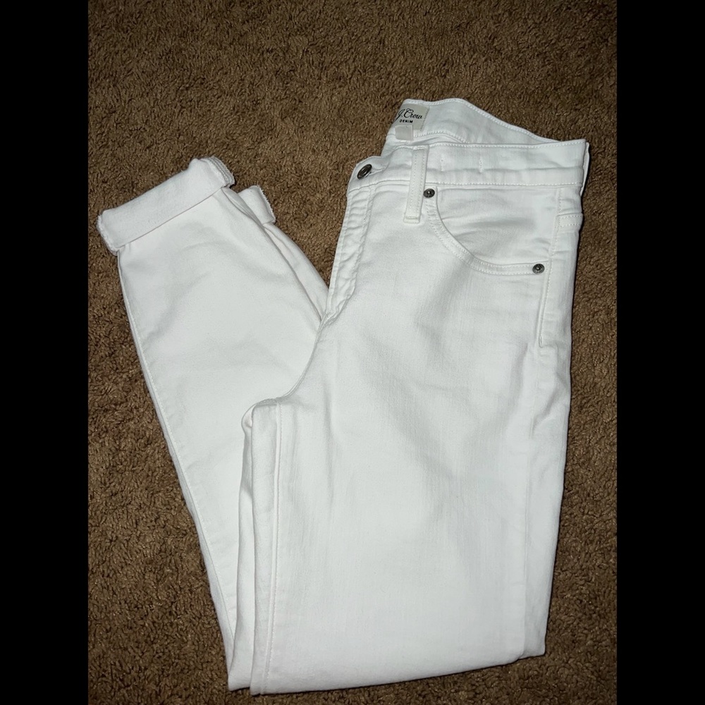 J. Crew white denim jeans